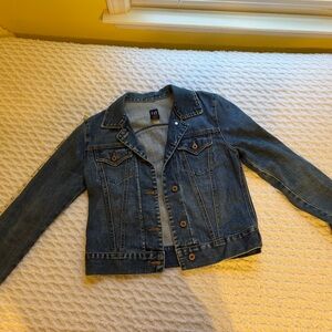 Vtg Gap Denim Jean Jacket Womens Sz S Copper Buttons Trucker Classic Medium Wash
